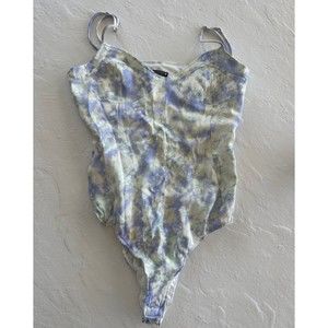ZARA Tie-Dye Bustier Bodysuit